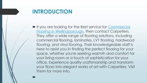 Best Commercial Flooring in Wellingborough.