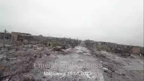 Marinka. There is no actual city. Footage from FPV drone