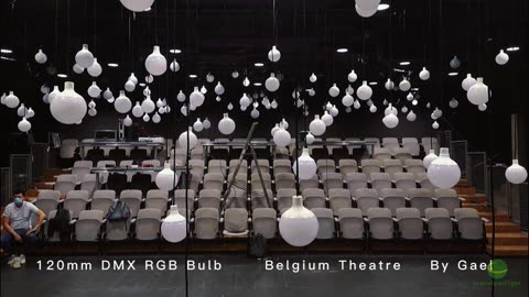 120mm DMX LED Bulb Installed at Theatre in Belgium