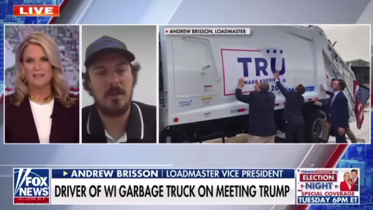 Trump garbage truck driver opens up about his conversation with the president