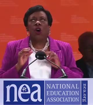 NEA president delivers speech that's being compared to THIS character