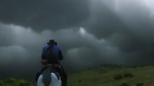 Incredible Realistic Details - Beautiful Thunderstorm And Rain - RDR2