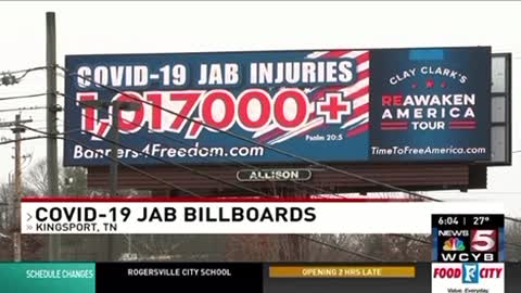 Texas couple raises $200,000 to put up billboards across the nation with the latest VAERS numbers