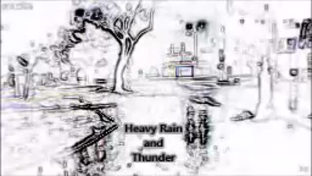 3 Hours of heavy rain and thunderstorm sound fall asleep fast