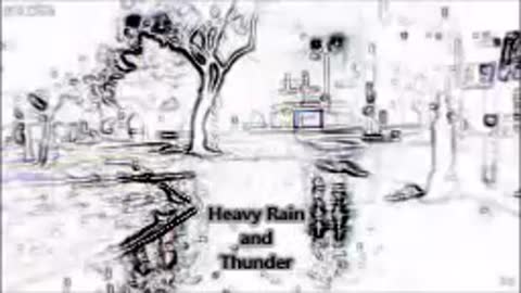 3 Hours of heavy rain and thunderstorm sound fall asleep fast