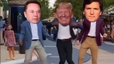 President Trump - Elon Musk - Tucker Carlson Dancing