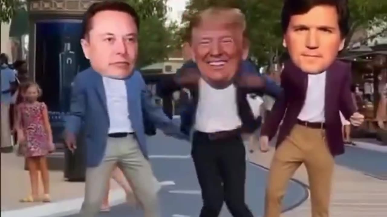 President Trump - Elon Musk - Tucker Carlson Dancing