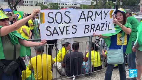 Las protestas bolsonaristas en Brasil continúan, aunque ahora con menor intensidad • FRANCE 24