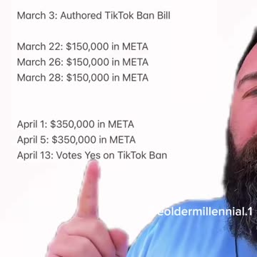 Michael McCaul Who Wrote The TikTok Ban Bill Invested $1.15 Million Into META After Writing The Bill