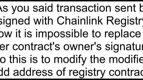 How to automate a ChainLink Job to call a smartcontract function that requires the caller to be a g