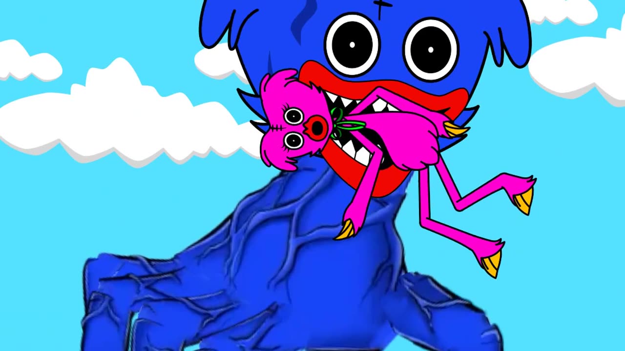 Kissy Missy saves her baby #shorts #kissymissy #animation #cartoon #rainbowfriends