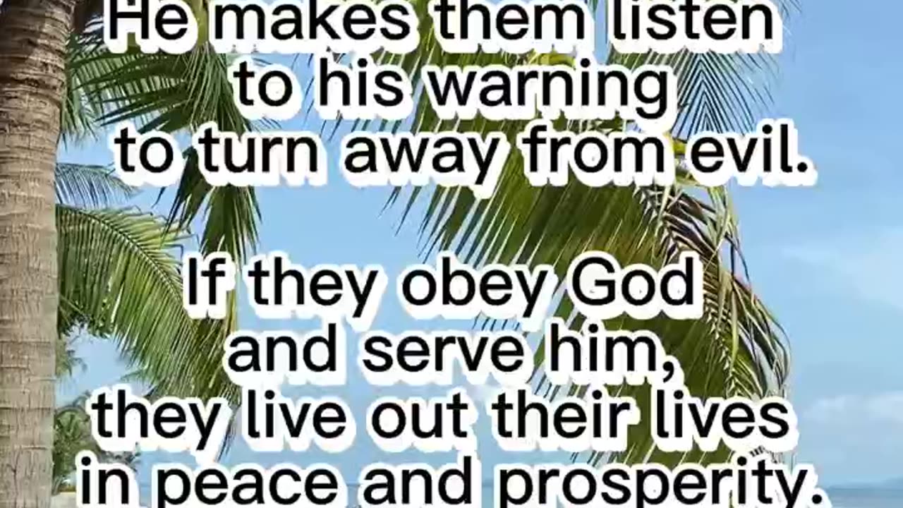 JOB 36:10-11 BIBLE VERSES GOD'S MESSAGES #shorts #bibleverse #2023