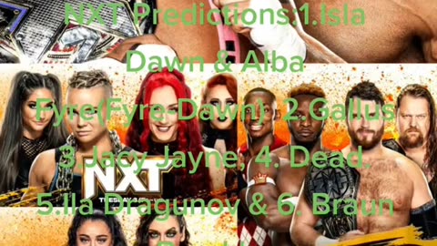 NXT Predictions