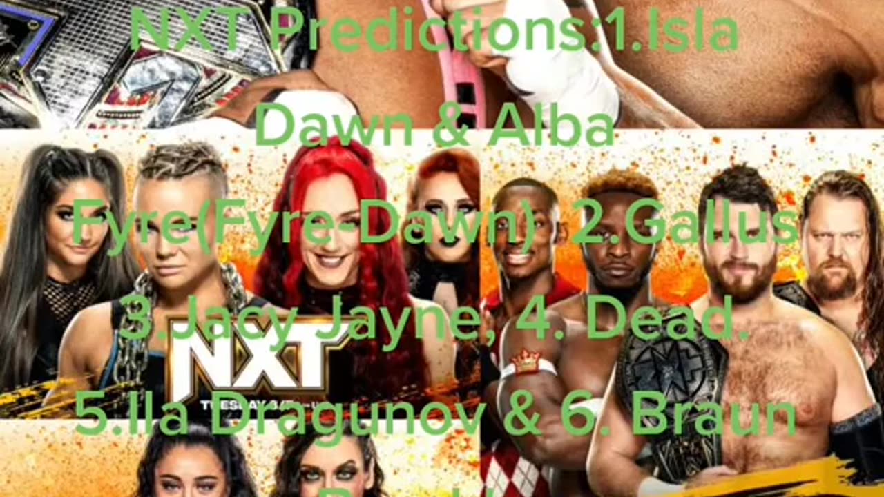NXT Predictions