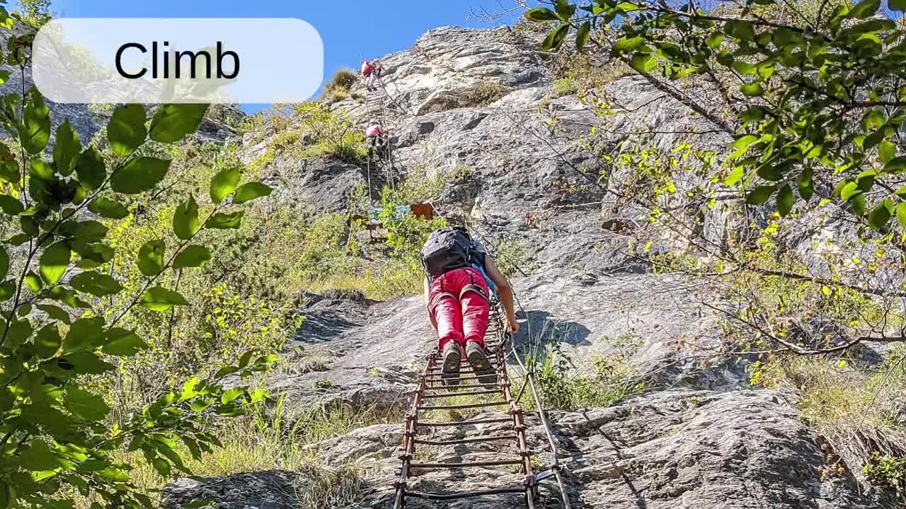 Climb: English word pronunciation - Read Along (Australian Accent) with a picture