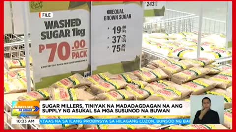 'BBM Sugar' nanagkakahalaga ngP70/kilo, dinayo ng mgamamimili sa SRA office