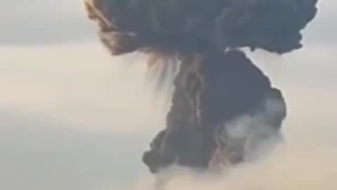 Giant Explosion At Ukraine Ammo Depot