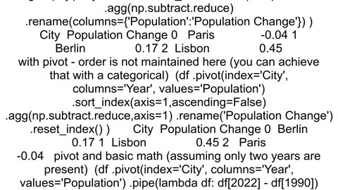 Difference across rows in Pandas DataFrame