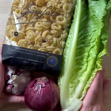 Pasta with delicious Pinot Romano