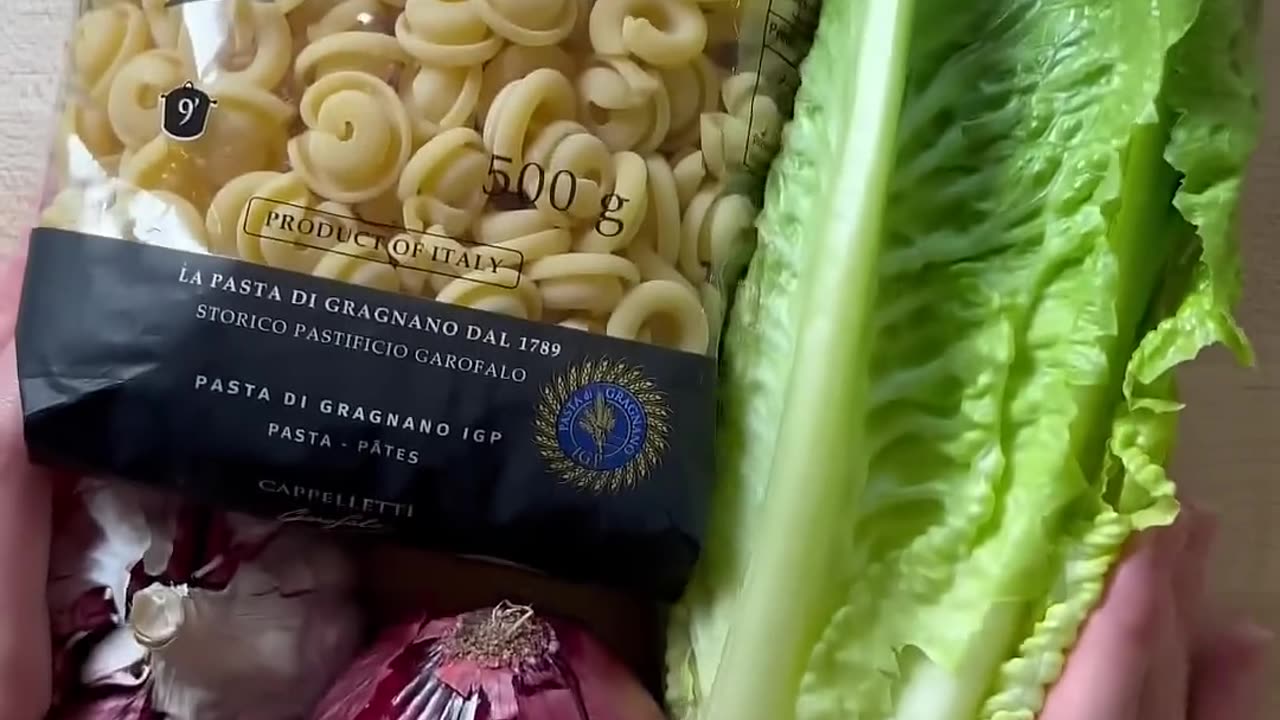 Pasta with delicious Pinot Romano