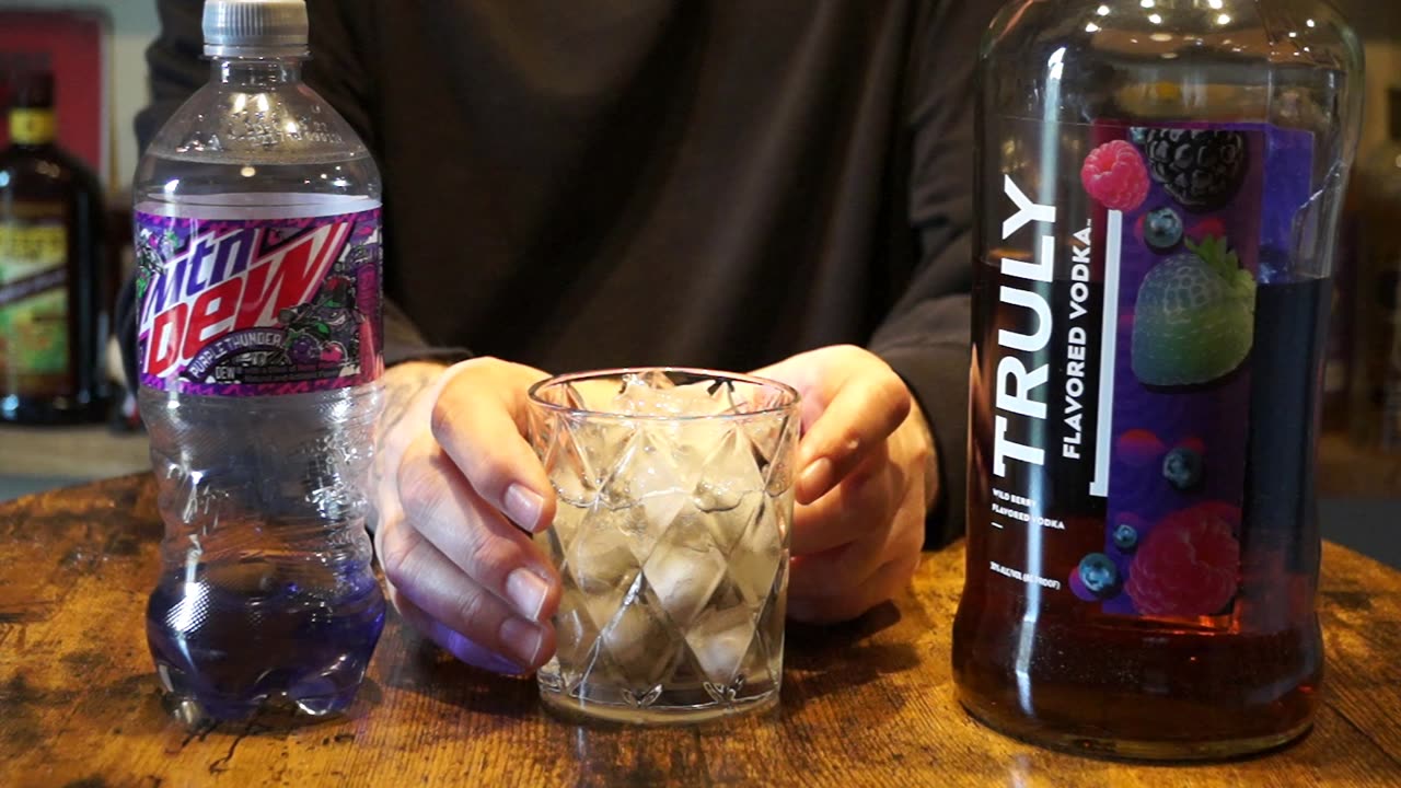 Truly Wild Berry Vodka & Mtn Dew Purple Thunder