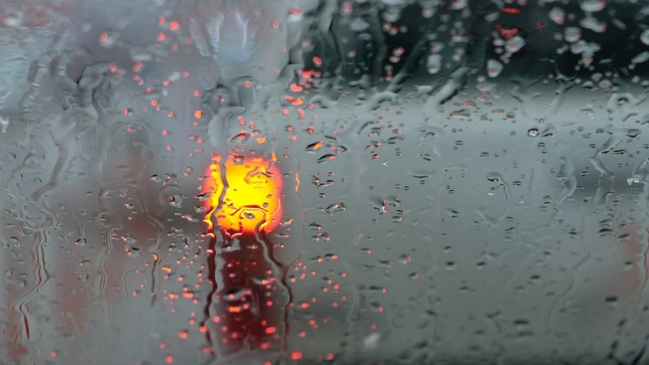 Window on a rainy day