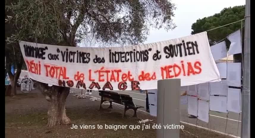 Les Masques Blancs Var-Est Sitting morts apres injection avec témoignages de proches le 12 nov 2022
