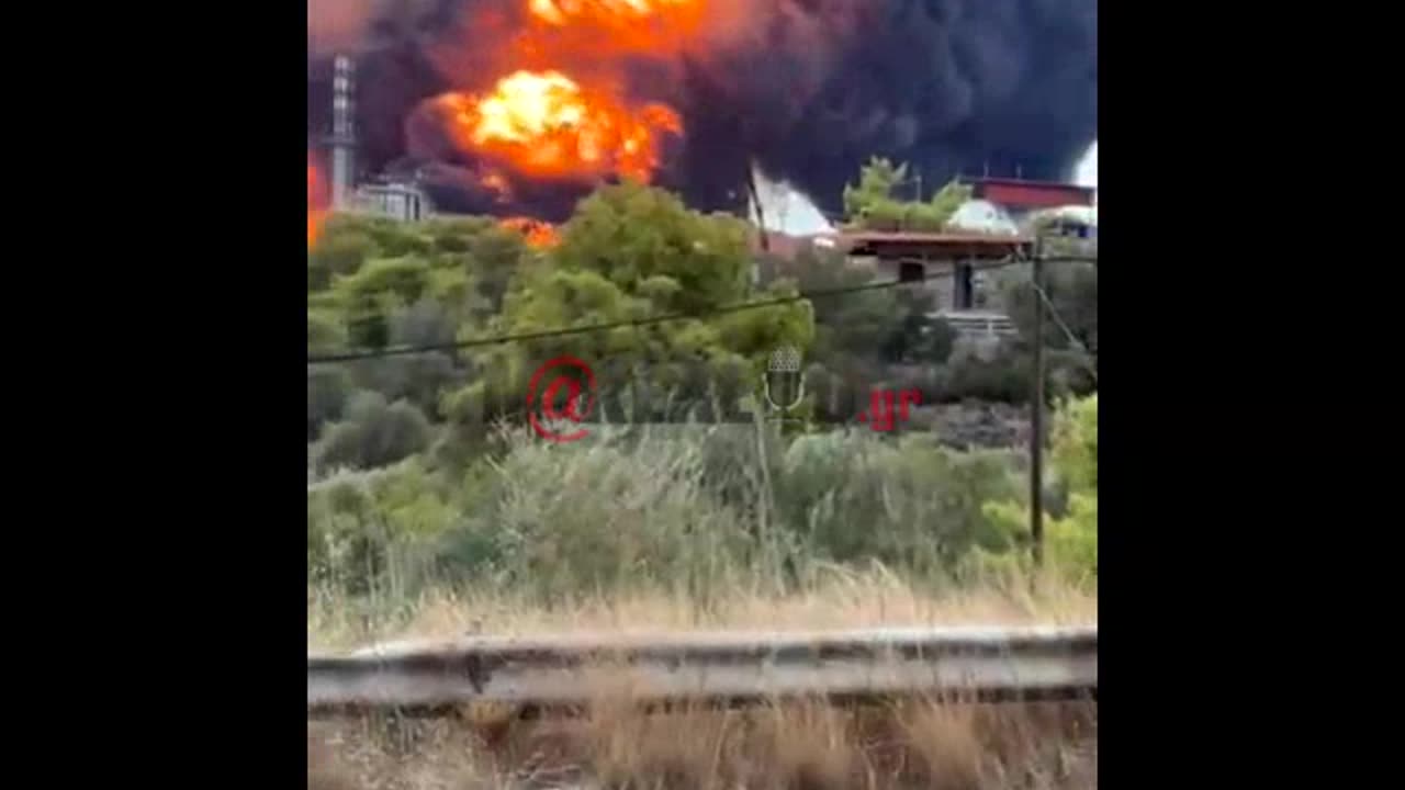 Καίγονται τα διυλιστήρια της ΜΟΤΟΡ ΟΙΛ - Αποκλειστικά πλάνα τρόμου - 5