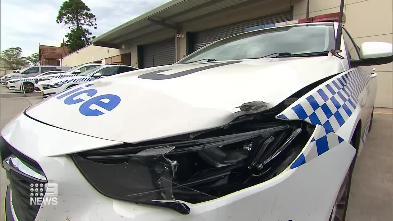 Alleged white supremacist charged with ramming into police car | 9 News Australia