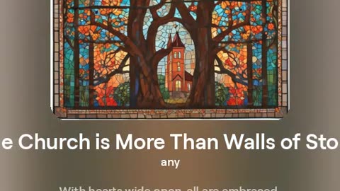 The Church is More than Walls of Stone