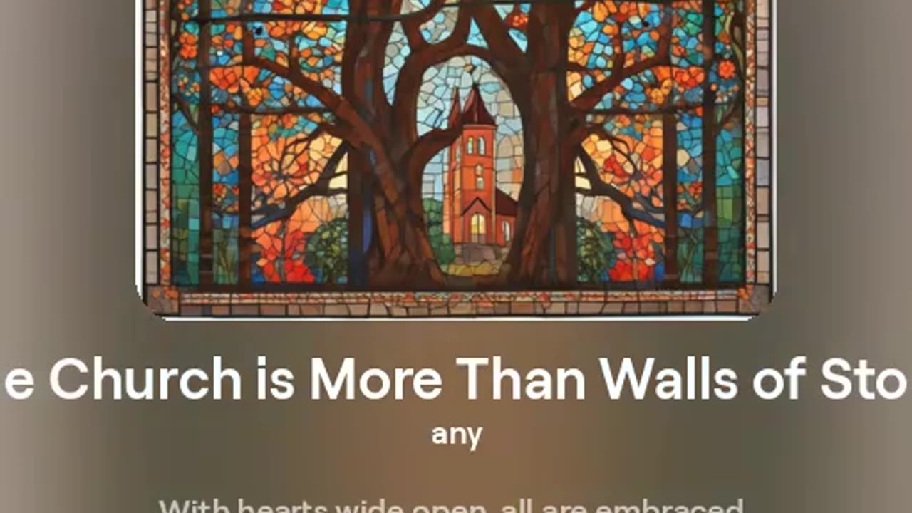 The Church is More than Walls of Stone