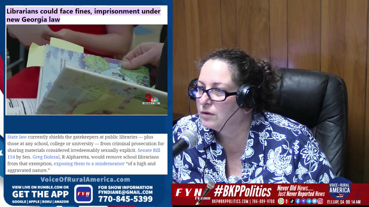 Protecting our Children from obsecenties in School Libraries GA SB154