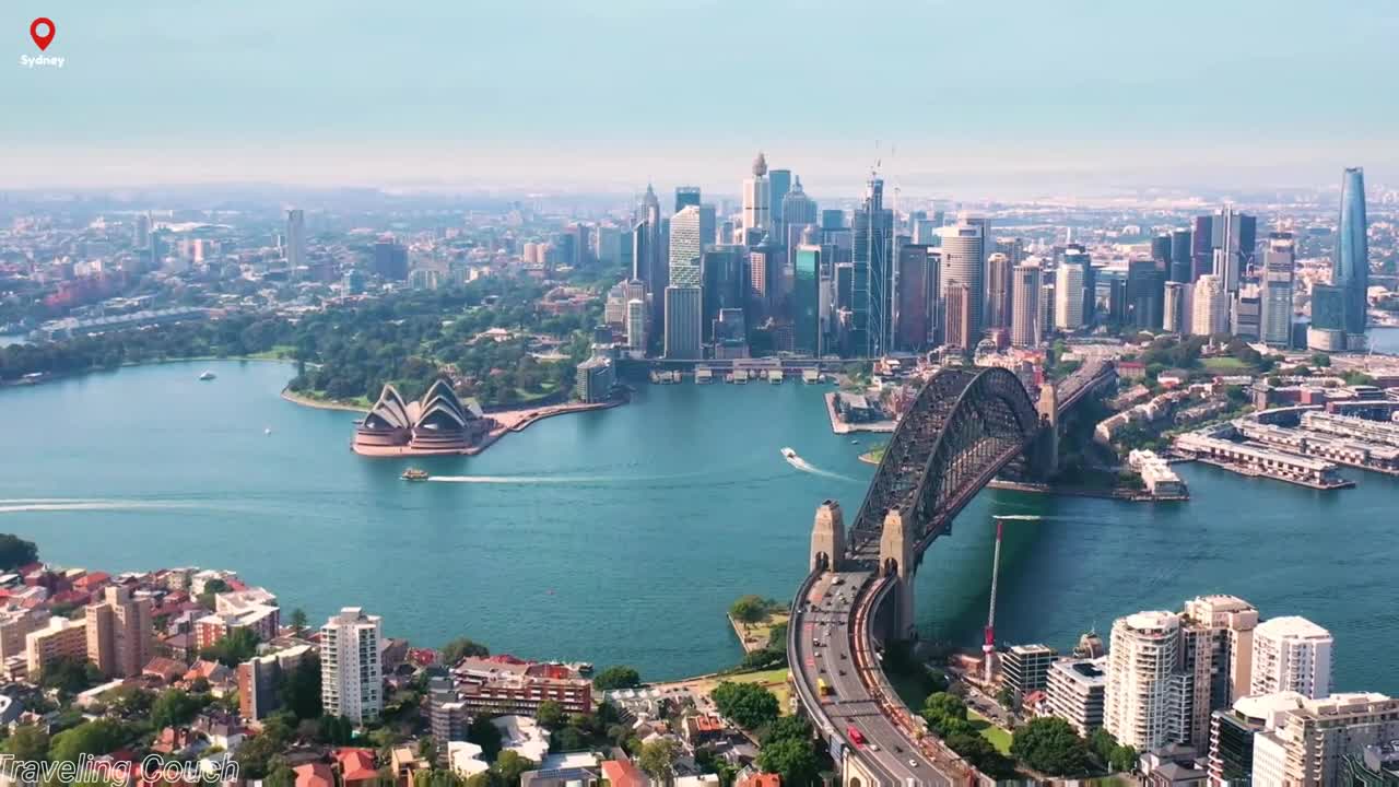 🇦🇺 SYDNEY Australia 1 MINUTE / 8K DRONE VIDEO ULTRA HD / @TravelingCouch