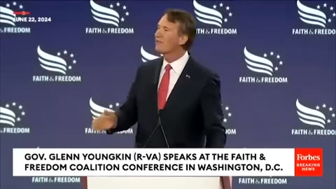 Glenn Youngkin—Trump VP Dark Horse Contender—Rips Biden And Praises Trump Af Faith Event