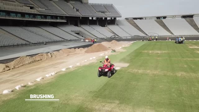 Hybridgrass Implementation for the 2020 UEFA Champions League Final