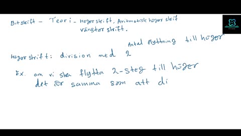 Bitskift Operationer: Part 0: Logisk&Aretmetisk Höger-och-Vänsterskift: Teori