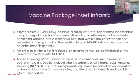 Raina Cruise - Infanrix Dtap Vaccine