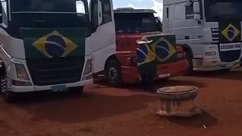 Truck-DRIVERS FOR BOLSONARO PRESIDENT! RIGGED ELECTION!