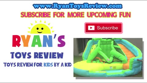 HUGE EGGS Surprise Toys Challenge with Inflatable water slide