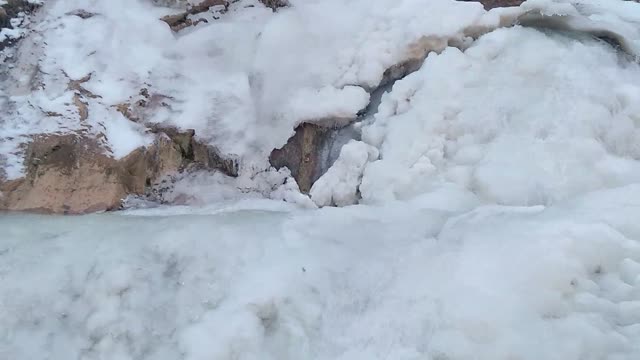 Ханагский водопад зимой