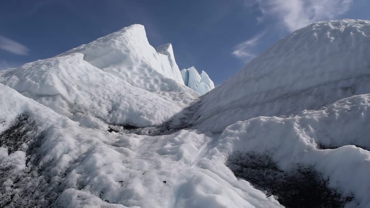 Glacier Melting Water Whooshing Snowmelt