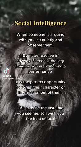 ~SOCIAL INTELLIGENCE ~