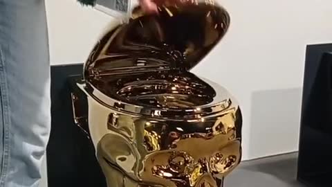 Gold toilet