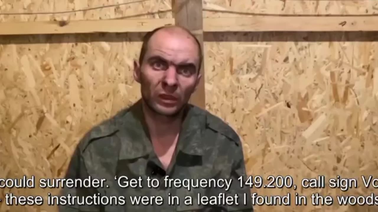 Ukrainian soldiers hid in the woods after their vehicle was hit.