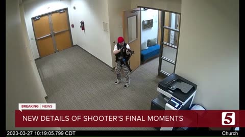 New details released of shooter's final moments on Monday