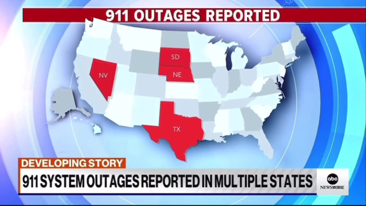 911 system outages reported in multiple states