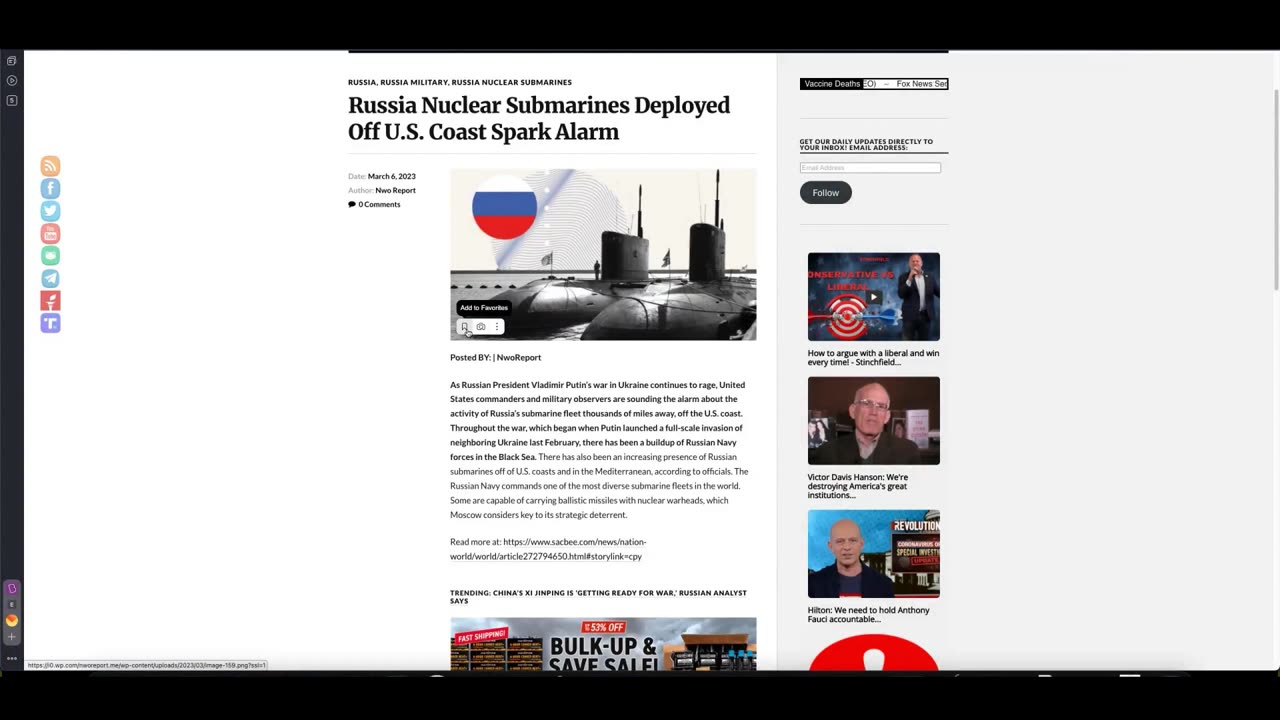 Ep. 8 - Another Train Derailment in Ohio and Russian SUBS off the COAST???!!!