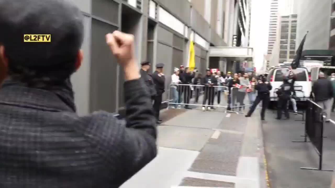 HRC Greeted with Chants of "Lock Her Up" Today in NYC