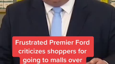 Premier Ford adds more restrictions are on the horizon, perhaps as early as tomorrow.