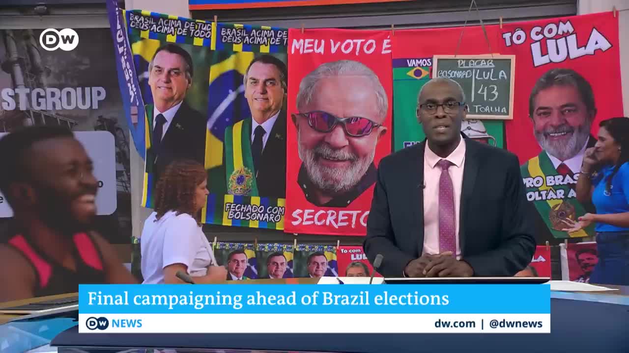 Final campaigning in Brazil's bitter presidential race | DW News